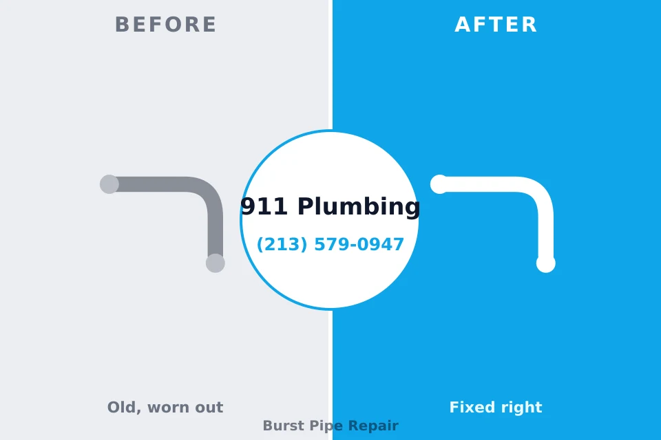 Before and after: plumbing company Oakmont, PA